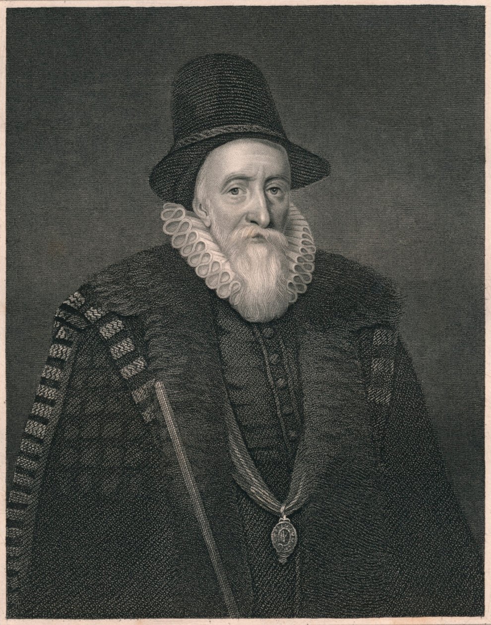 Thomas Sackville, jarl af Dorset, ca. 1600, begyndelsen af midten af det 19. århundrede. af William Thomas Fry
