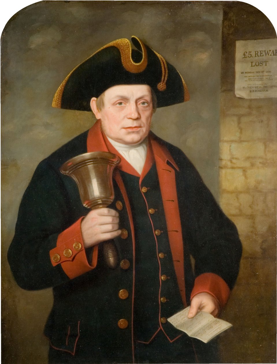 Portræt af Jacob Wilson 1799-1882 Last Birmingham Town Crier, 1868-69. af William Thomas Roden