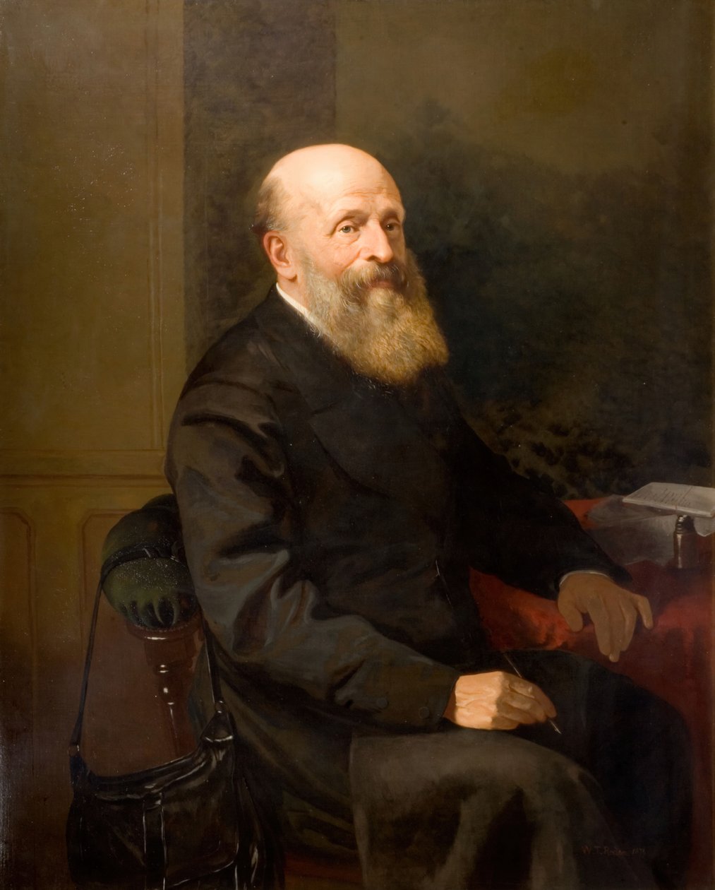 Portræt af John Birt Davies, 1873. af William Thomas Roden