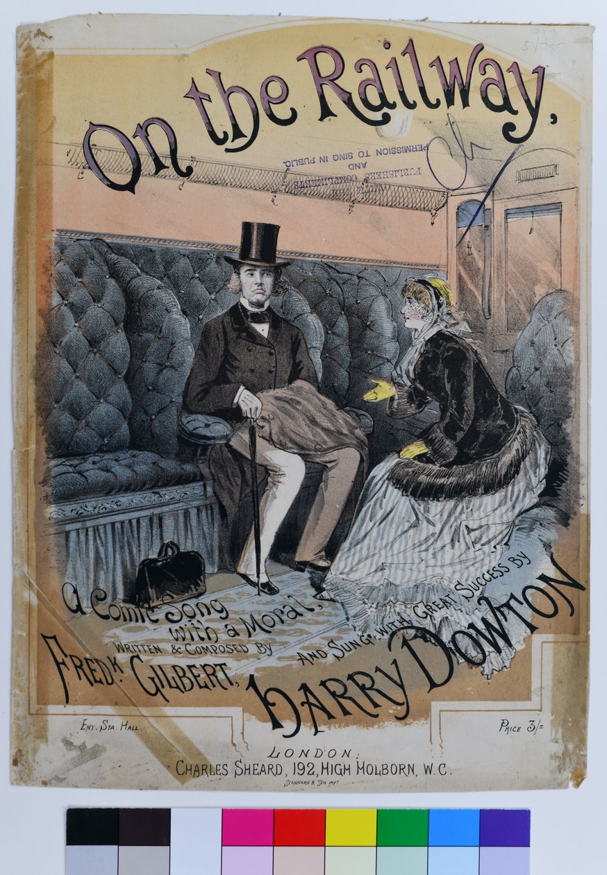 On the Railway, c1870 (kromolitografi på papir) af William Thomas Stannard