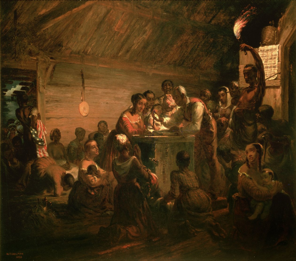 Emancipationens time, 1863 af William Tolman Carlton