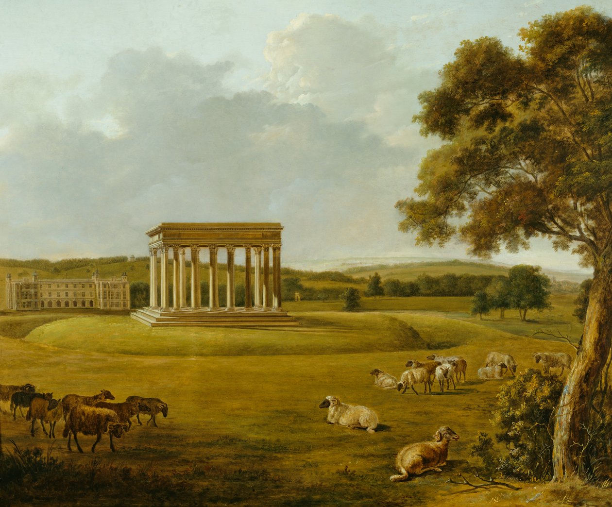 Audley End House, Saffron Walden, Essex, 1700-tallet af William Tomkins