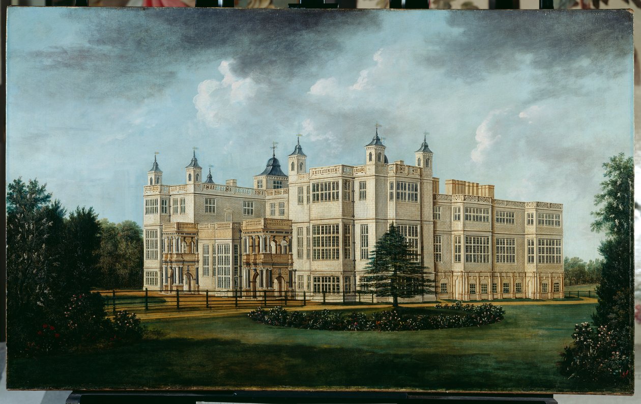 Audley End fra det sydvestlige (olie på lærred) af William Tomkins