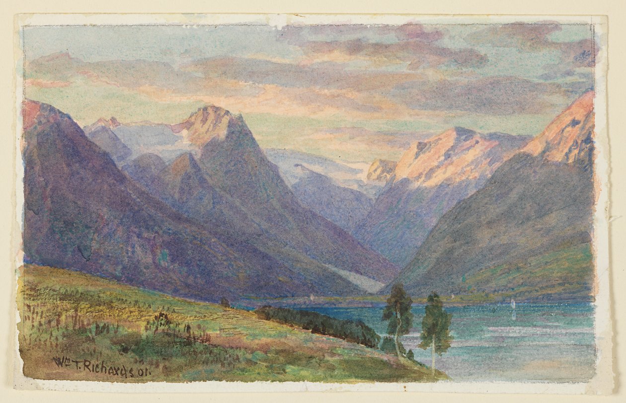 Fjord i Norge af William Trost Richards