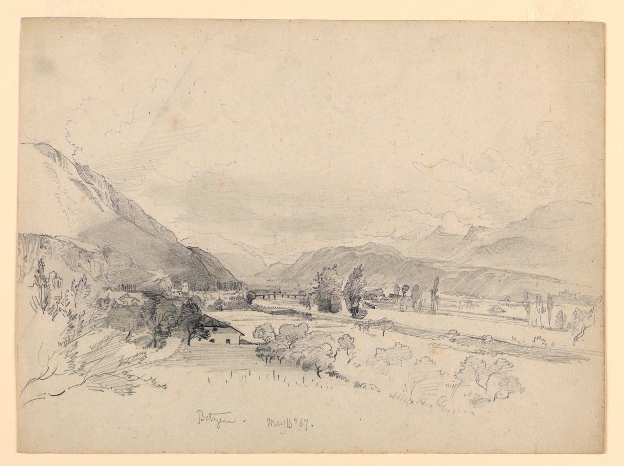 Landskab, Bautzen, Tyskland af William Trost Richards