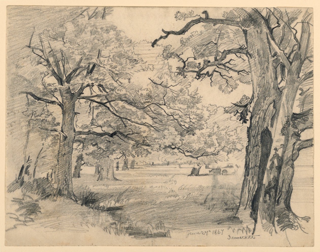 Landskab, Darmstadt af William Trost Richards