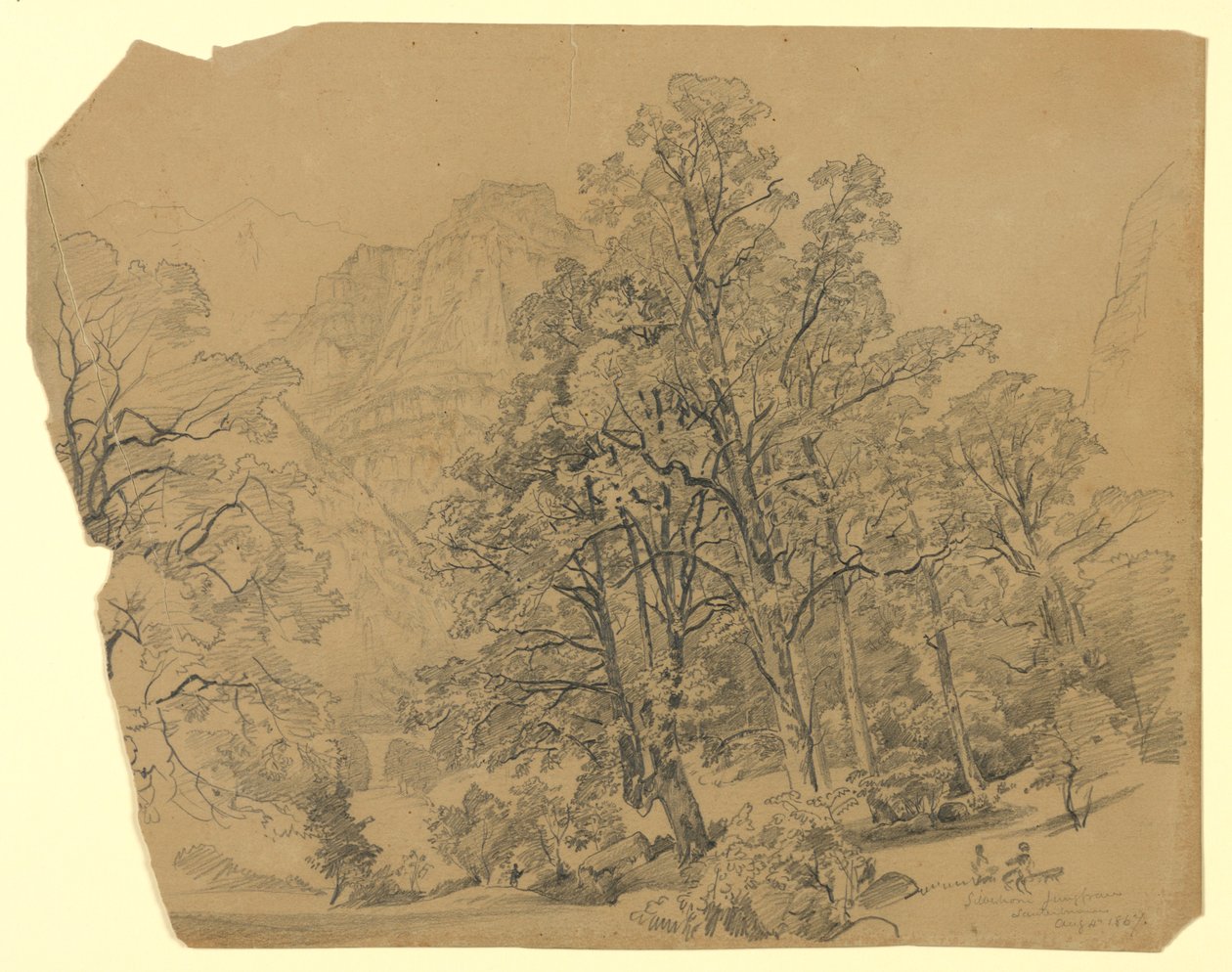 Landskab, Silberhorn, Lauterbrunnen, Schweiz af William Trost Richards
