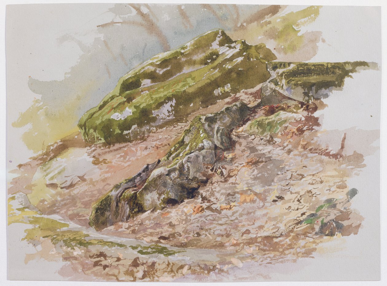 Landskab, muligvis nær Germantown, Pennsylvania af William Trost Richards