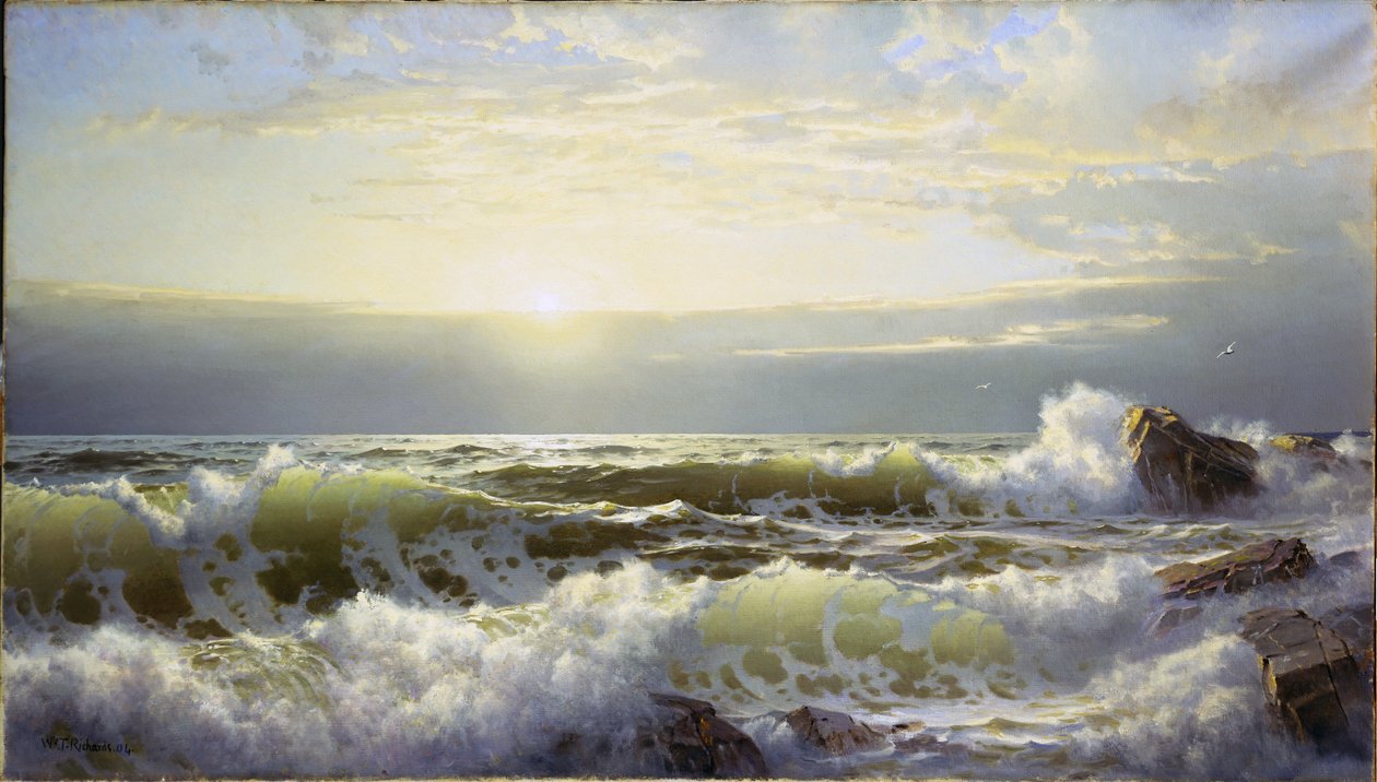 Ud for Connecticut, Newport, 1904 af William Trost Richards