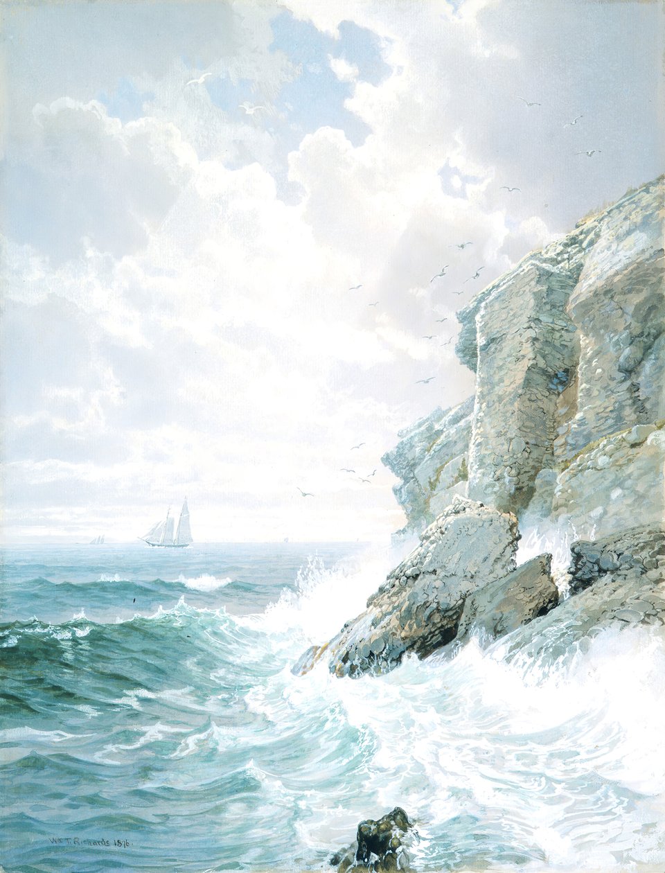 Skærsildsklippen, 1876. af William Trost Richards
