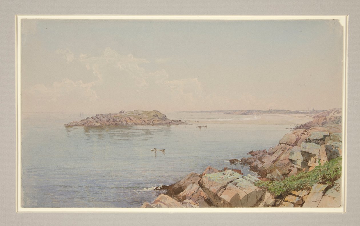 Scene på Narragansett Bay (?) af William Trost Richards