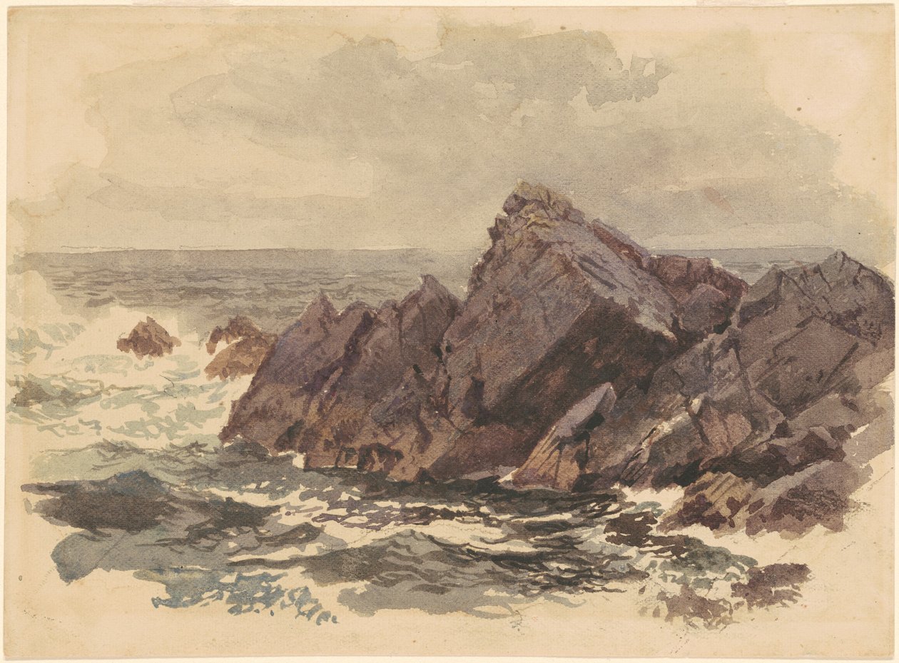 Havlandskab med klipper af William Trost Richards