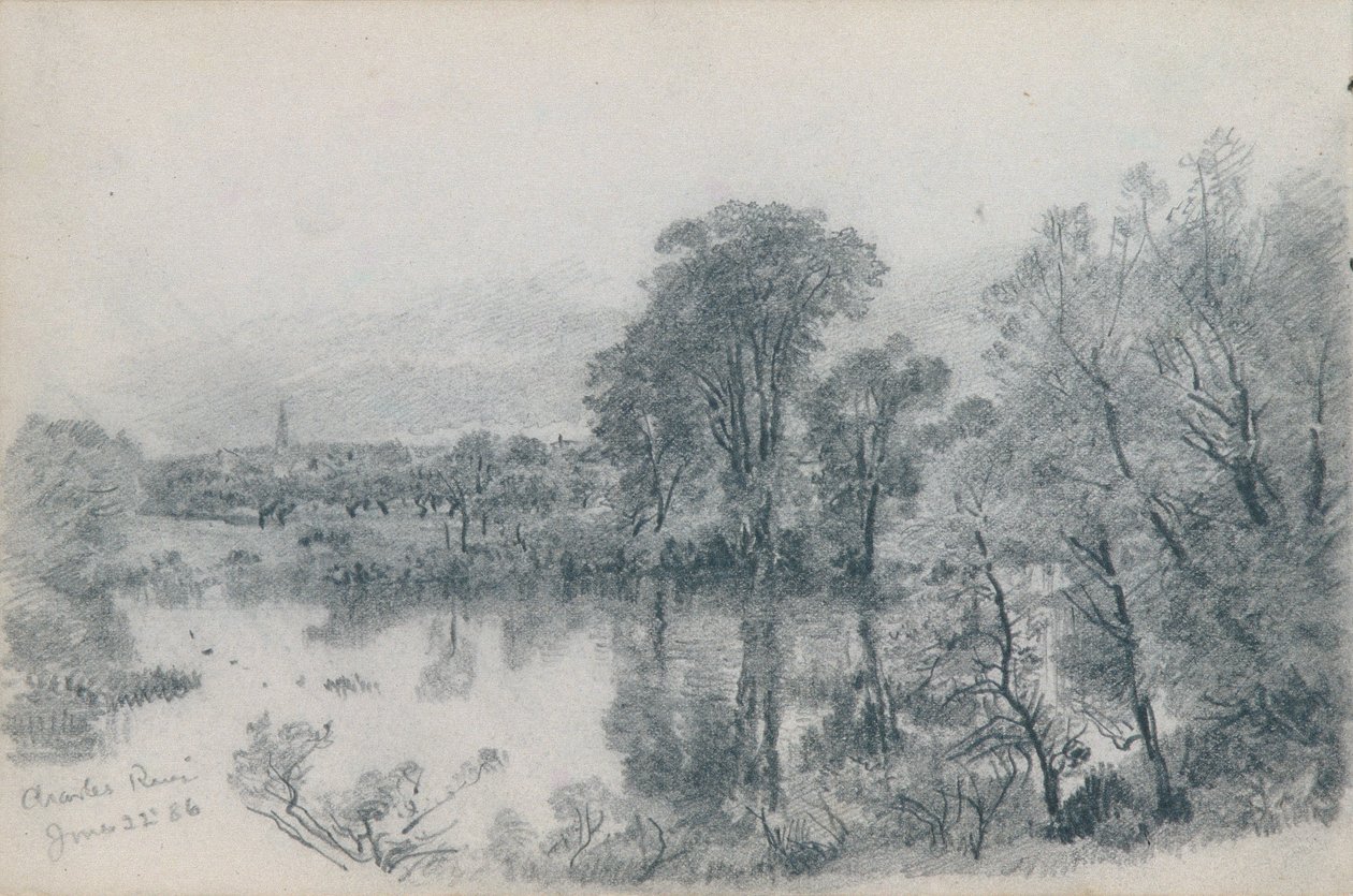 Skitsebog med landskabs- og maritime motiver fra New England og Pennsylvania af William Trost Richards