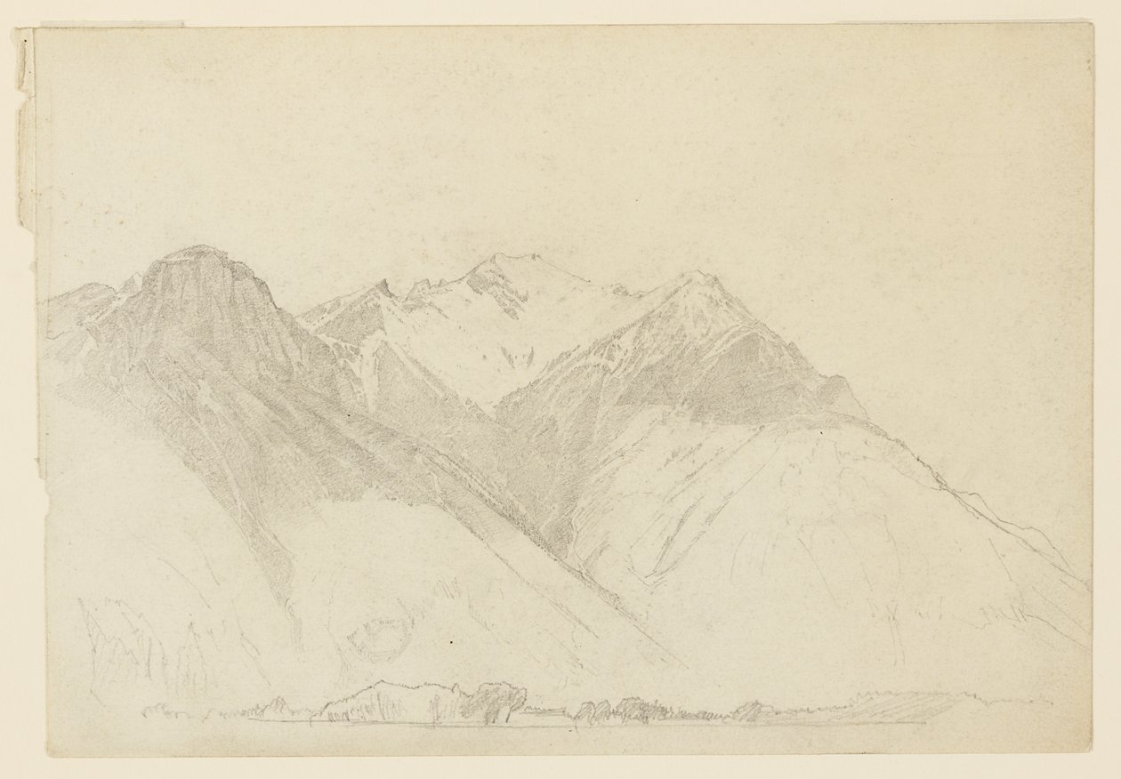 Studie af landskab af William Trost Richards
