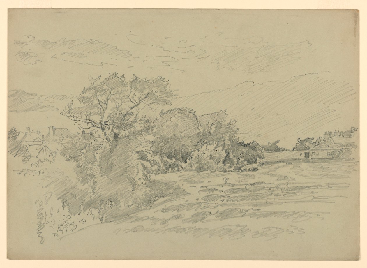 Studie af landskab af William Trost Richards
