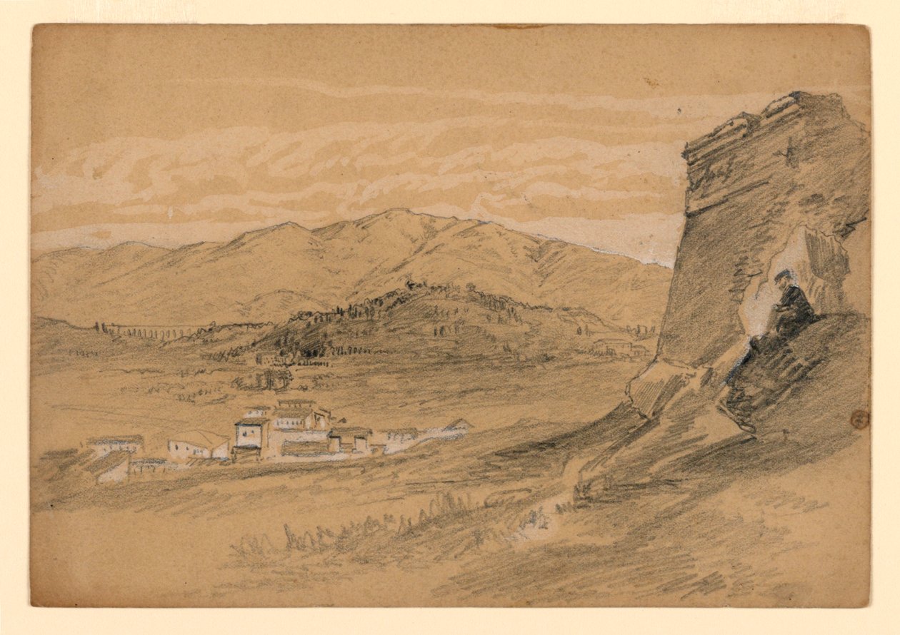 Studie af landskab af William Trost Richards