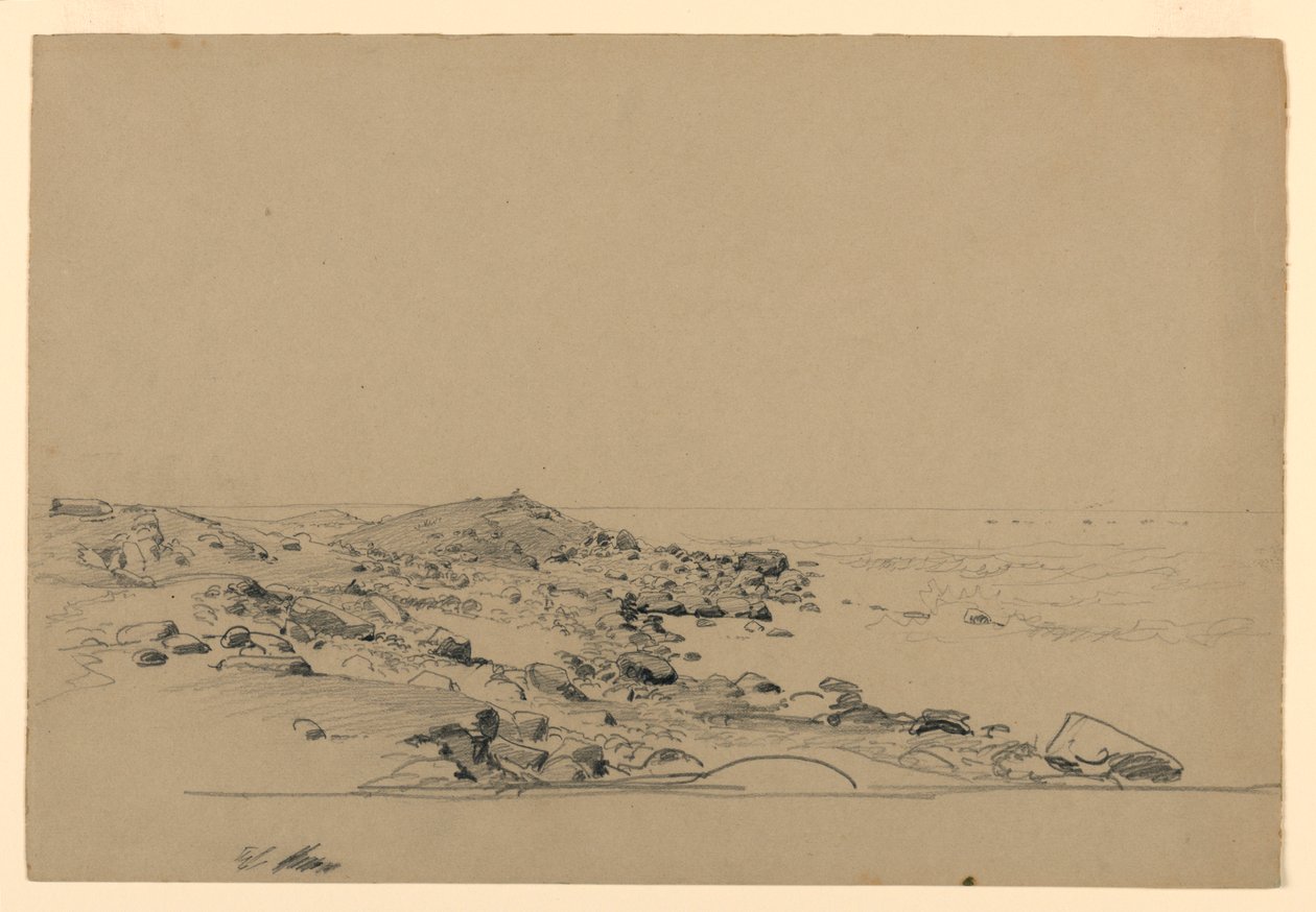 Undersøgelse af kysten, Rhode Island af William Trost Richards
