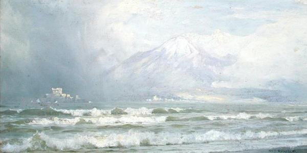 Vesuv om vinteren af William Trost Richards