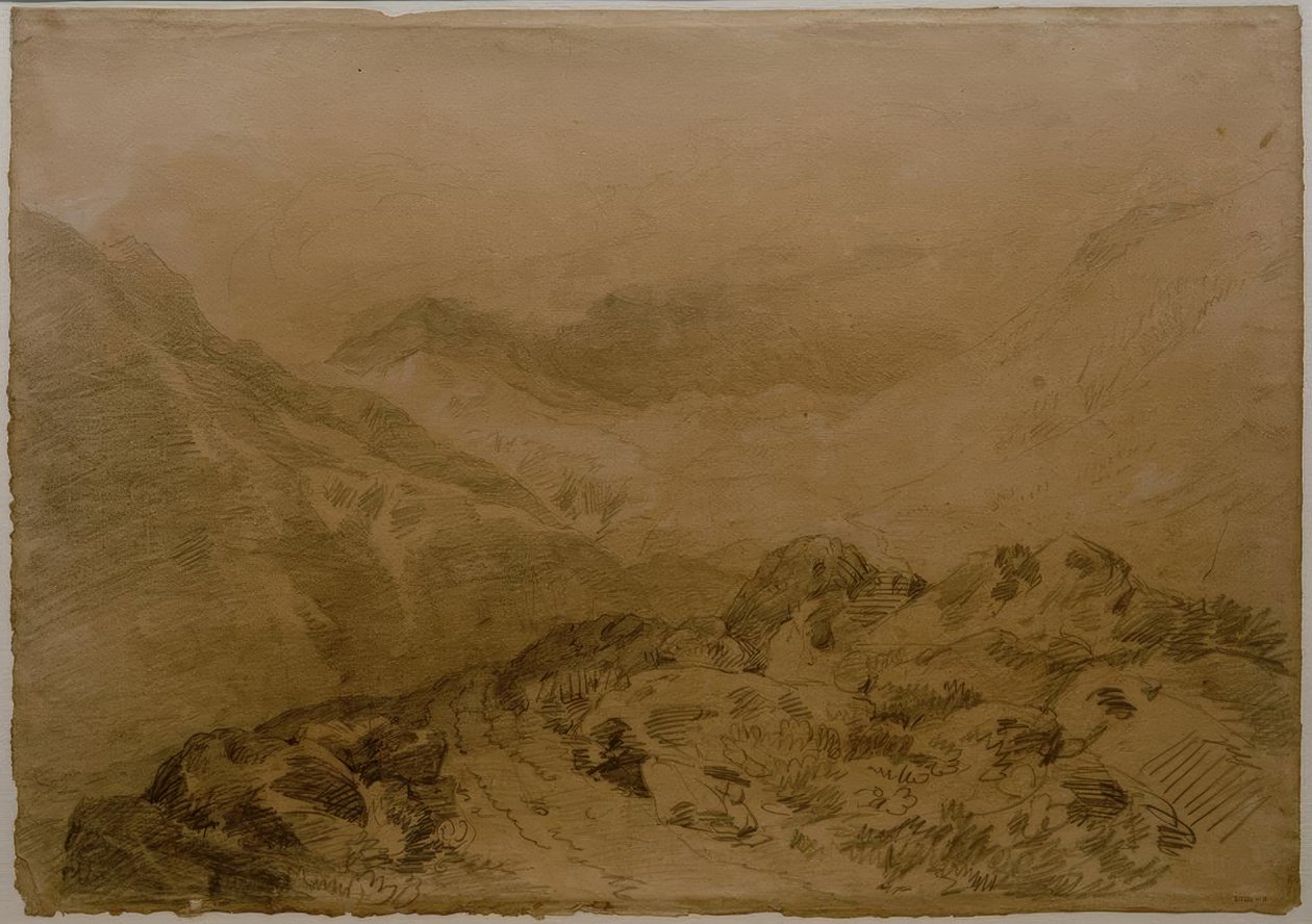 A Rocky Pass between Mountains (Glen Croe, with Slopes of Ben Arthur: Ben an Lochain) af Joseph Mallord William Turner