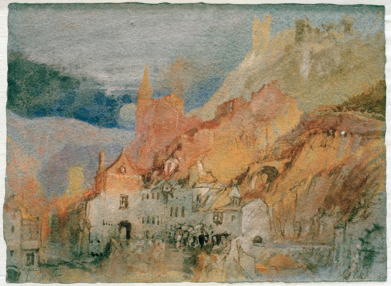 For enden af ​​stien fra Bernkastel til Trarbach af Joseph Mallord William Turner