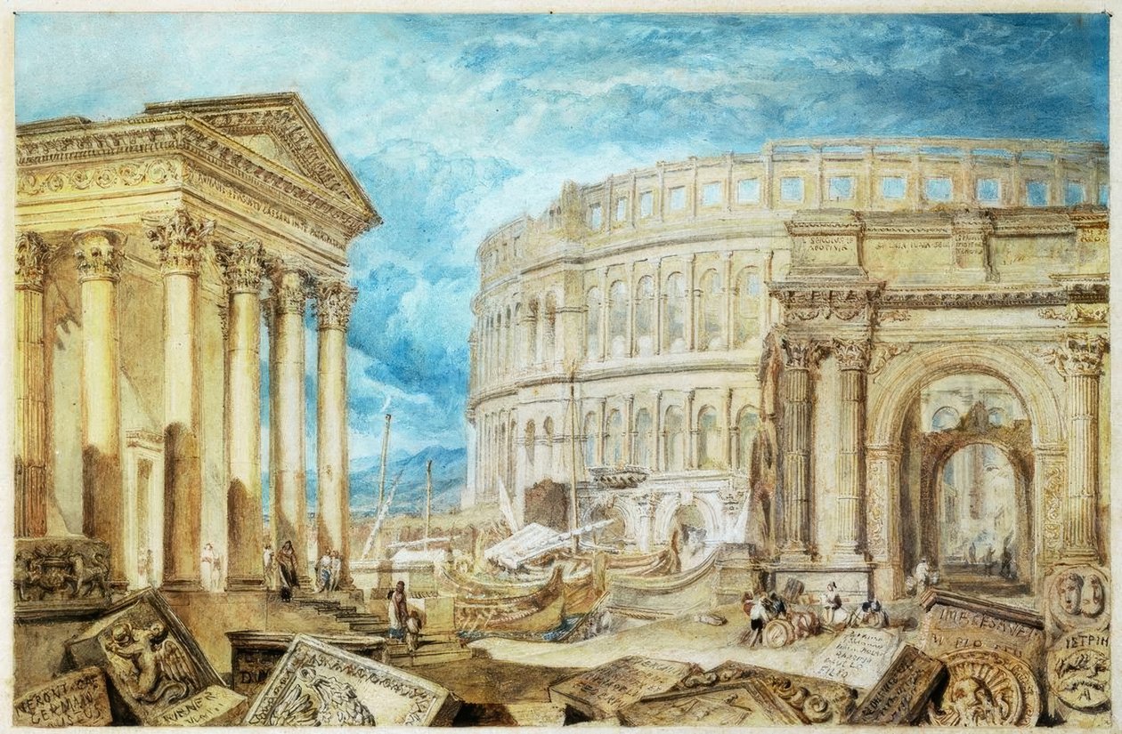 Antikviteter af Pola af Joseph Mallord William Turner
