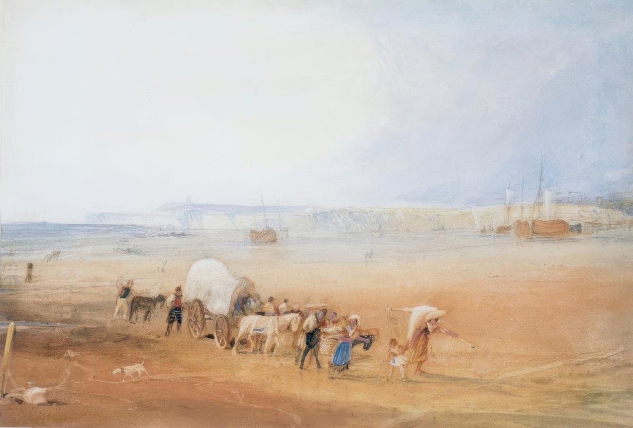 Strandscene på sydkysten af Joseph Mallord William Turner