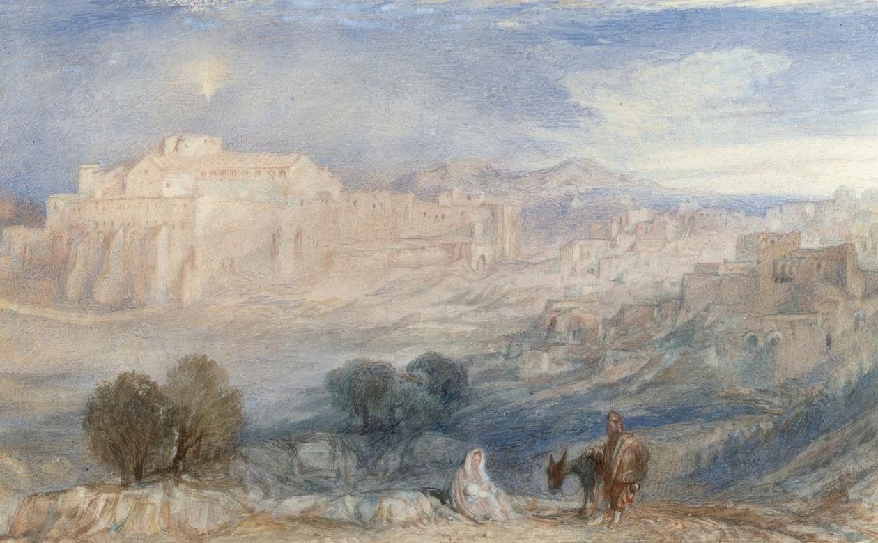 Betlehem - Flugten til Egypten af Joseph Mallord William Turner