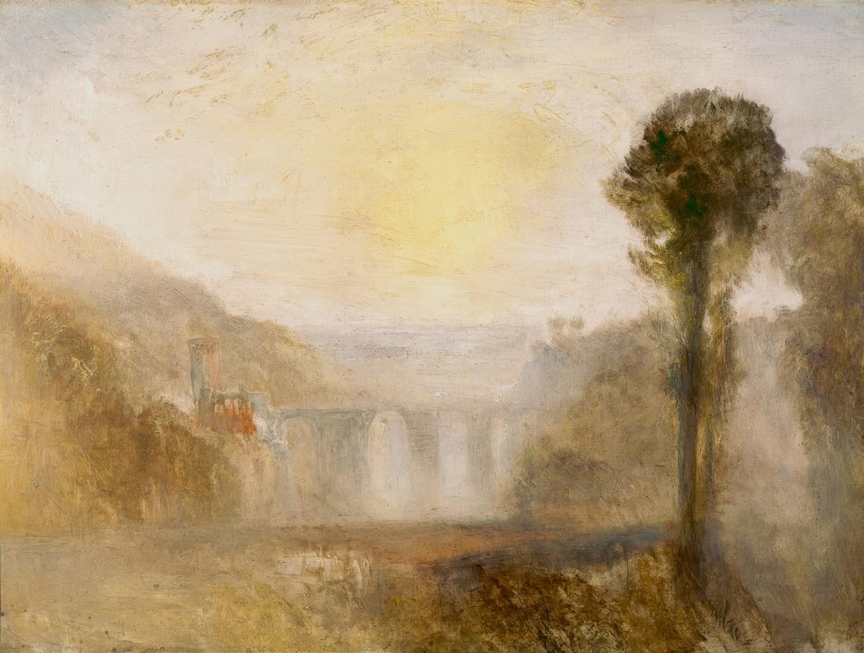 Bro og tårn af Joseph Mallord William Turner
