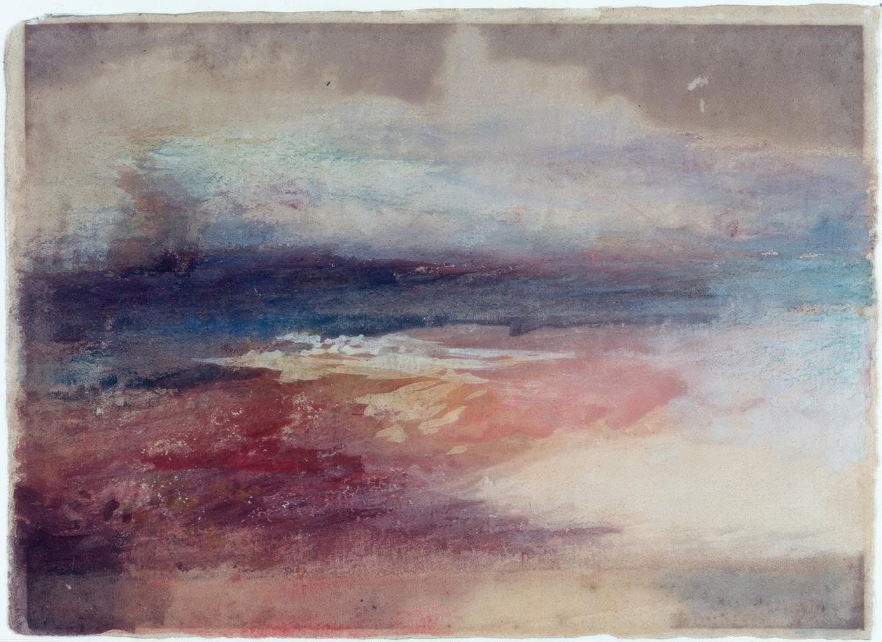 Kystudsigt ved solnedgang af Joseph Mallord William Turner