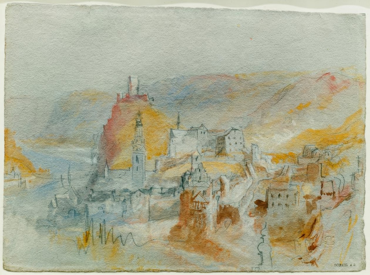 Cochem set ovenfra Endertal af Joseph Mallord William Turner