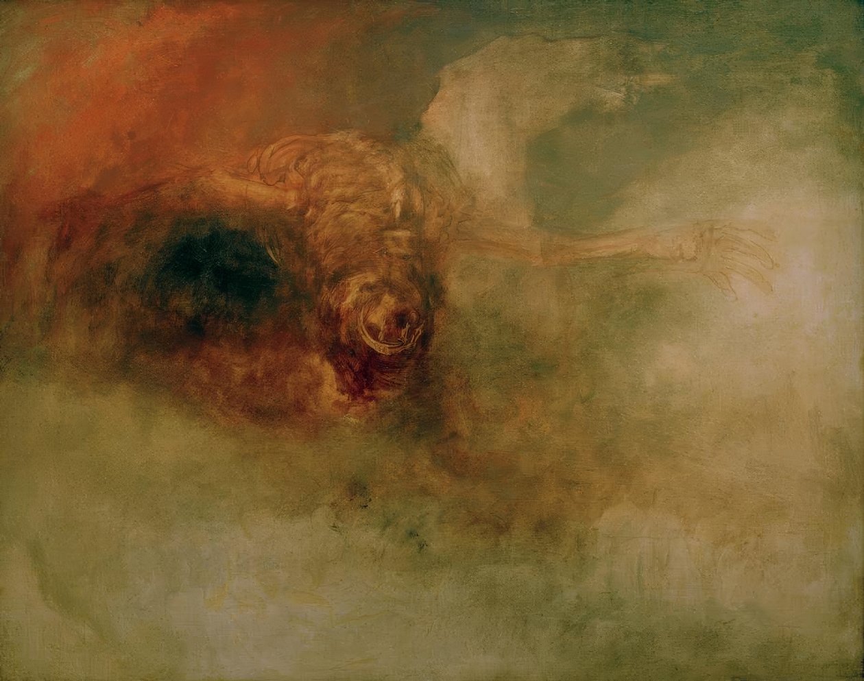 Døden på en bleg hest af Joseph Mallord William Turner