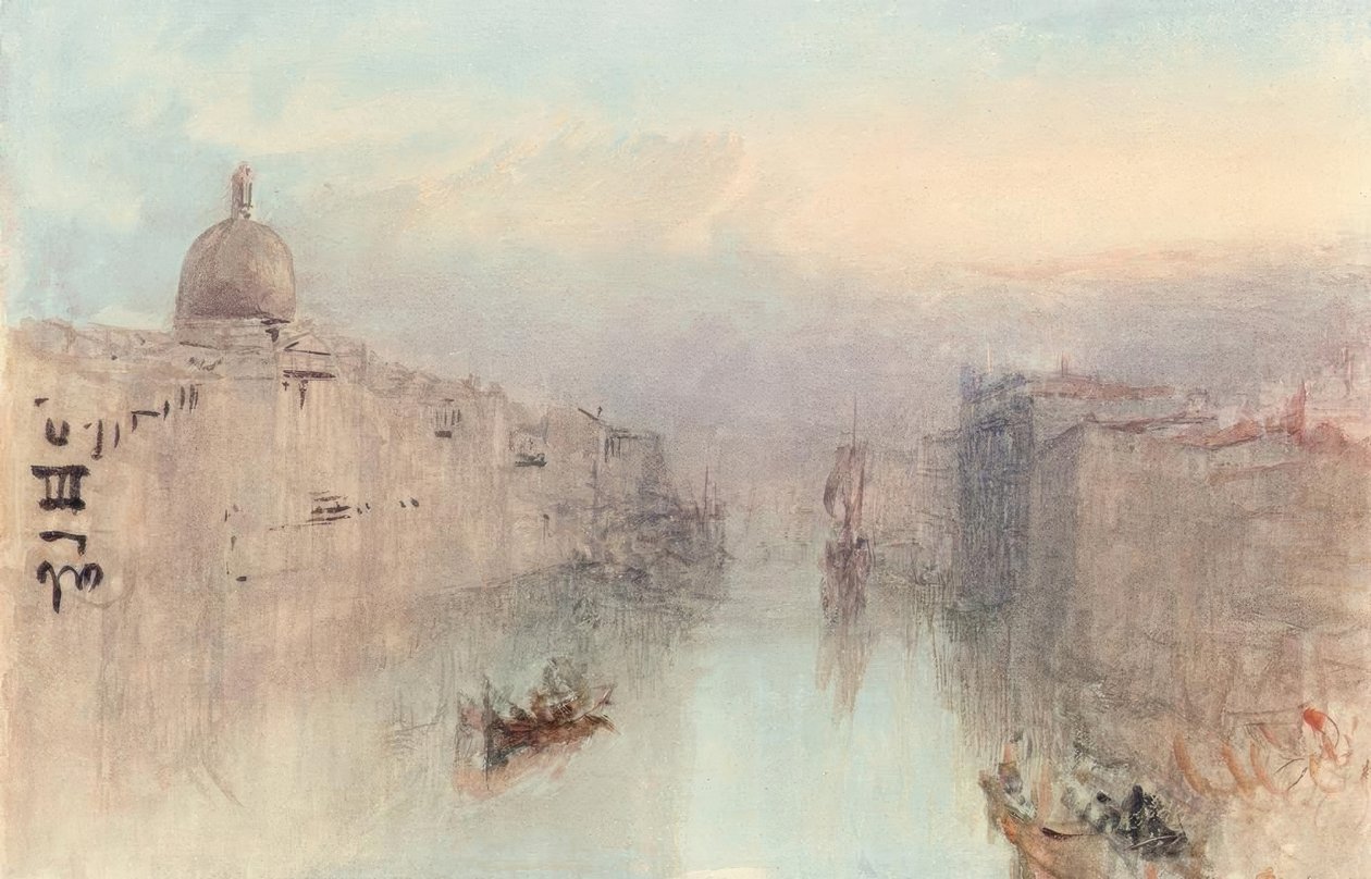 Canal Grande og San Simeone Piccolo af Joseph Mallord William Turner