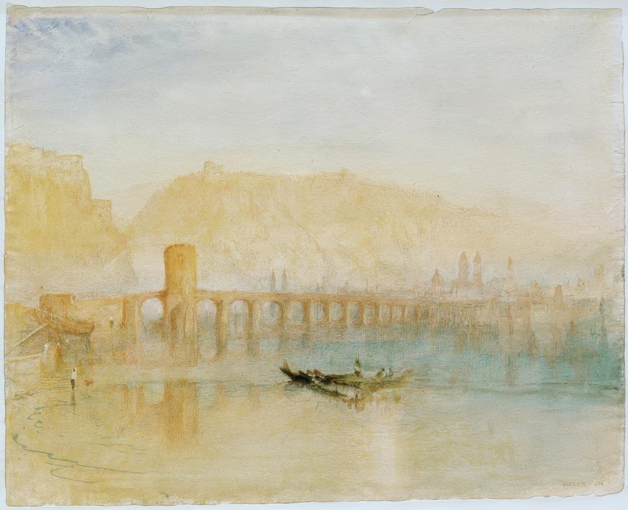 Moselbroen i Koblenz af Joseph Mallord William Turner