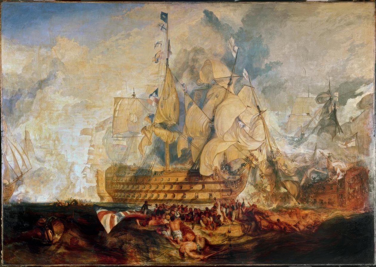 Slaget ved Trafalgar af Joseph Mallord William Turner