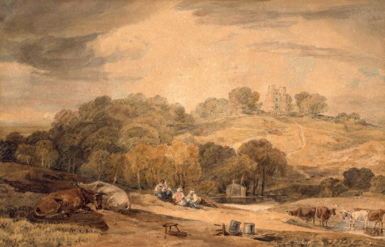 Donnington Castle, Newbury, Berkshire af Joseph Mallord William Turner