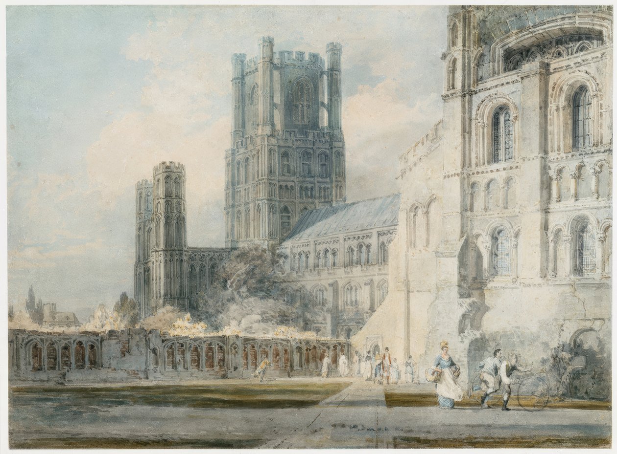 Ely-katedralen fra sydøst af Joseph Mallord William Turner