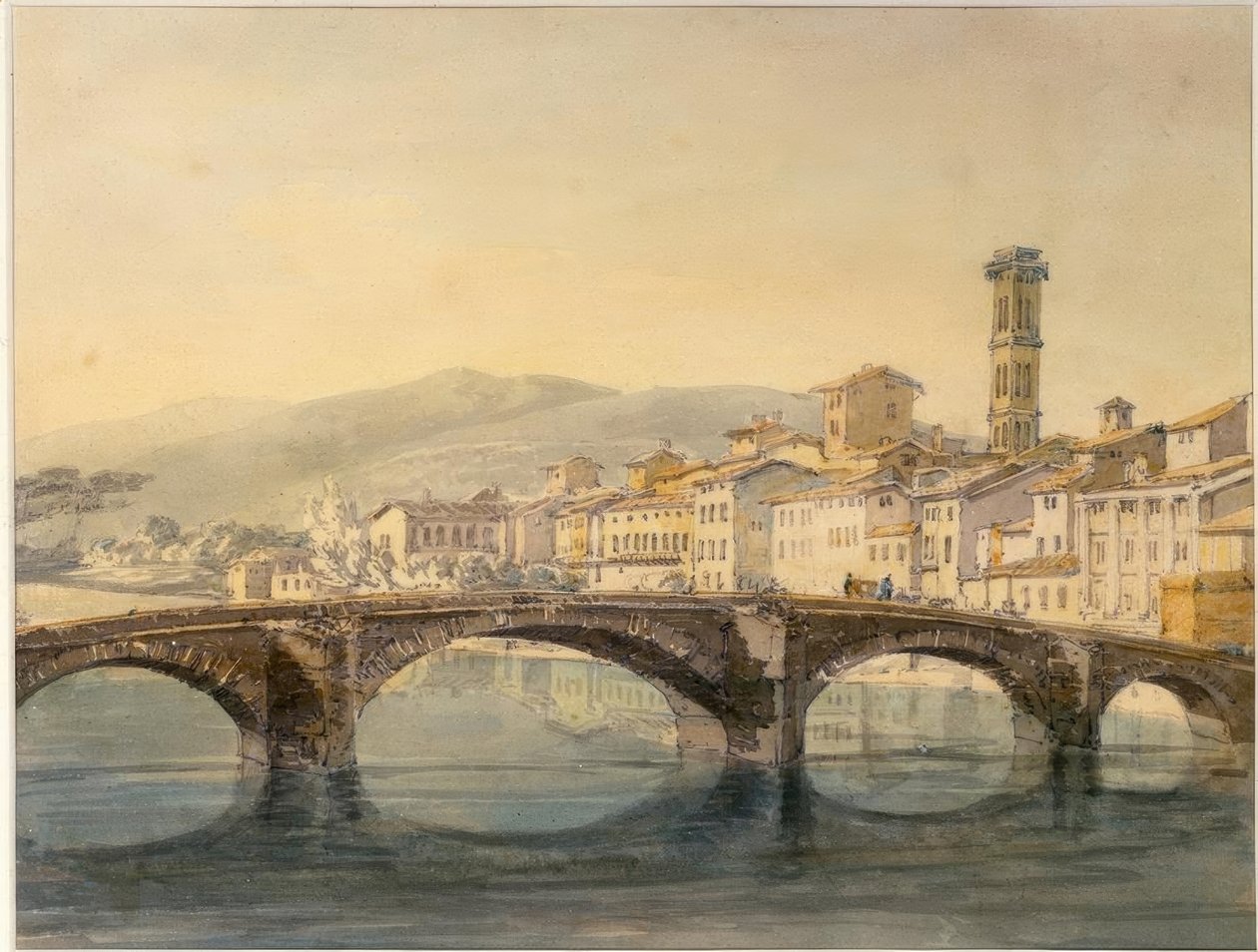 Firenze fra Arno af Joseph Mallord William Turner