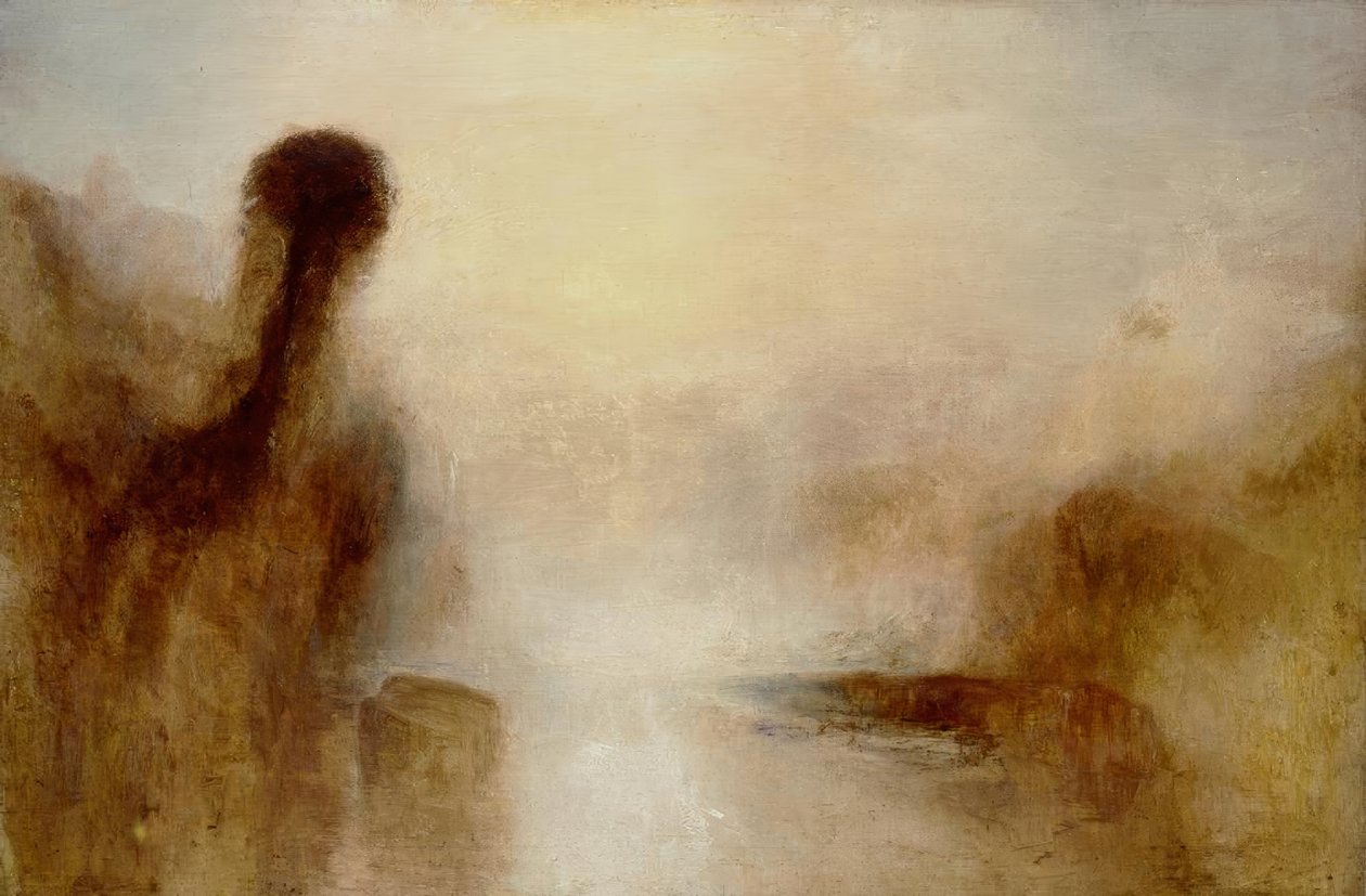 Landskab med vand af Joseph Mallord William Turner