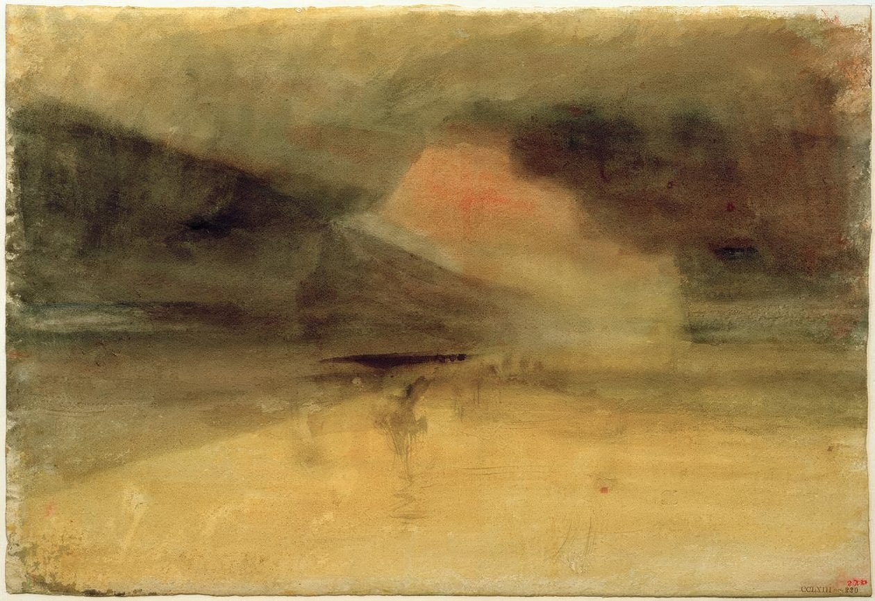Mont Saint Michel af Joseph Mallord William Turner