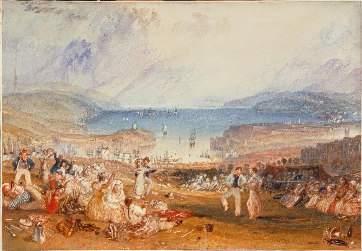 Plymouth, Devonshire af Joseph Mallord William Turner