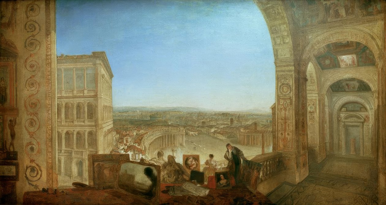 Rom, fra Vatikanet. Raffaelle akkompagneret af La Fornari af Joseph Mallord William Turner
