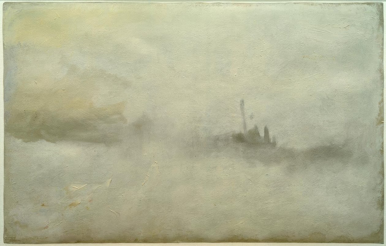 Skib i en storm(?) af Joseph Mallord William Turner