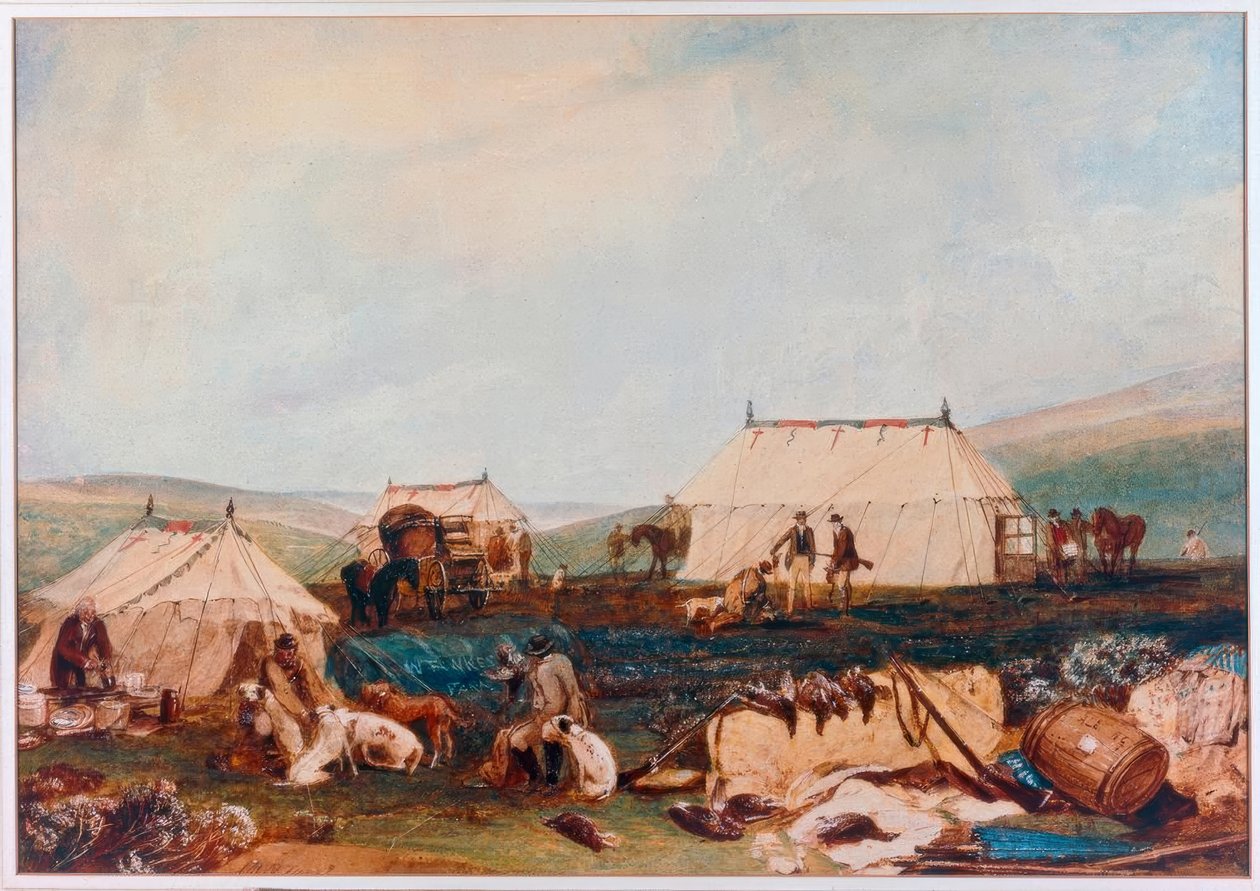 Skydefest på hede af Joseph Mallord William Turner