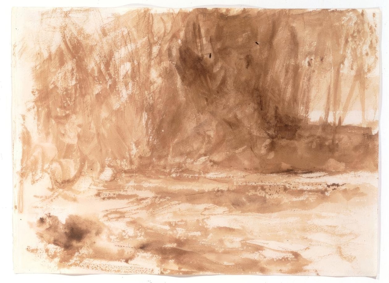 Undersøgelse på floden Washburn, Yorkshire af Joseph Mallord William Turner