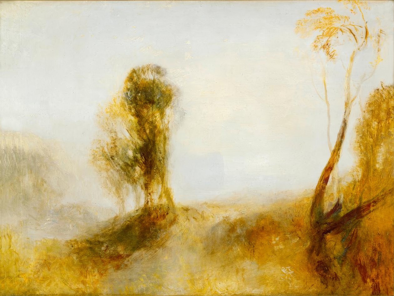 Solopgang: et slot ved en bugt af Joseph Mallord William Turner