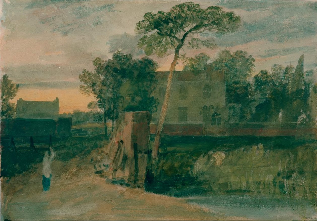 Syon Ferry House, Isleworth, Sunset af Joseph Mallord William Turner