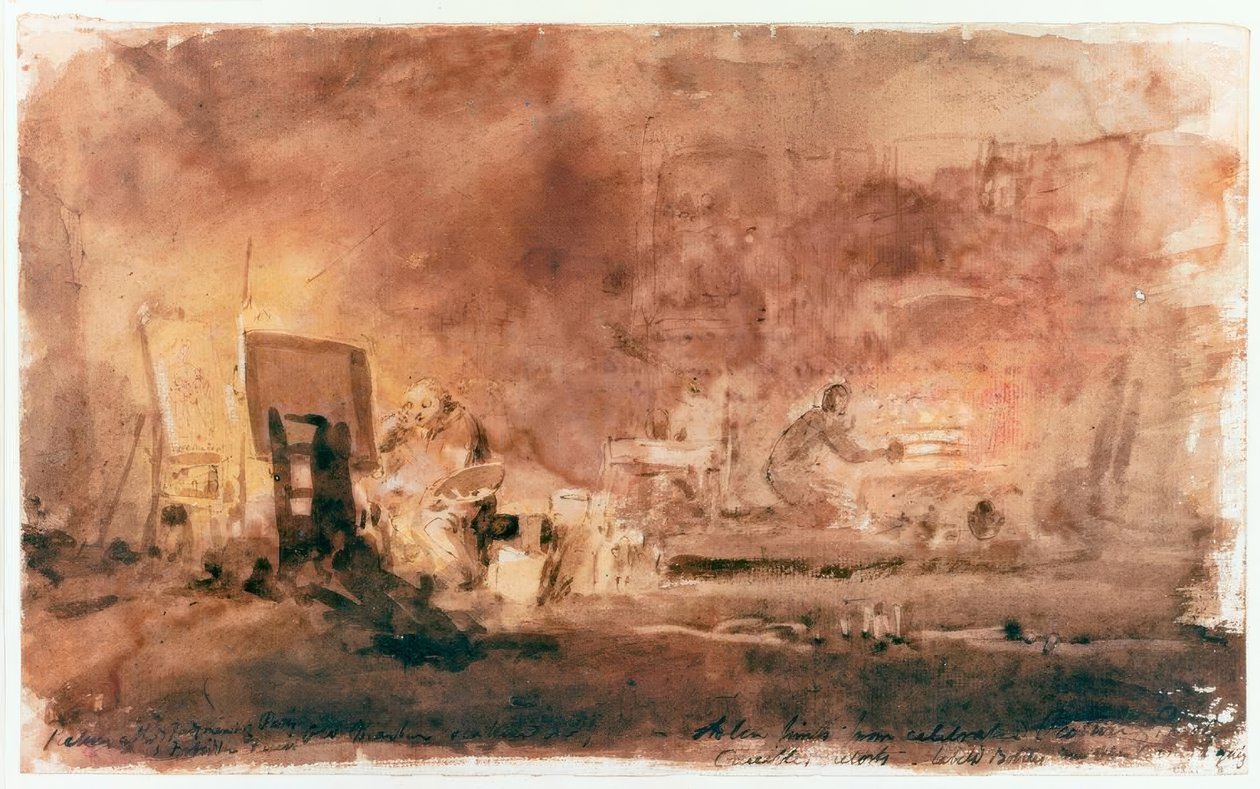 Kunstnerens atelier af Joseph Mallord William Turner