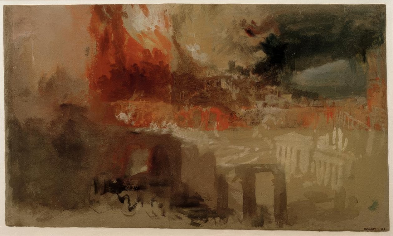 Afbrændingen af Rom af Joseph Mallord William Turner