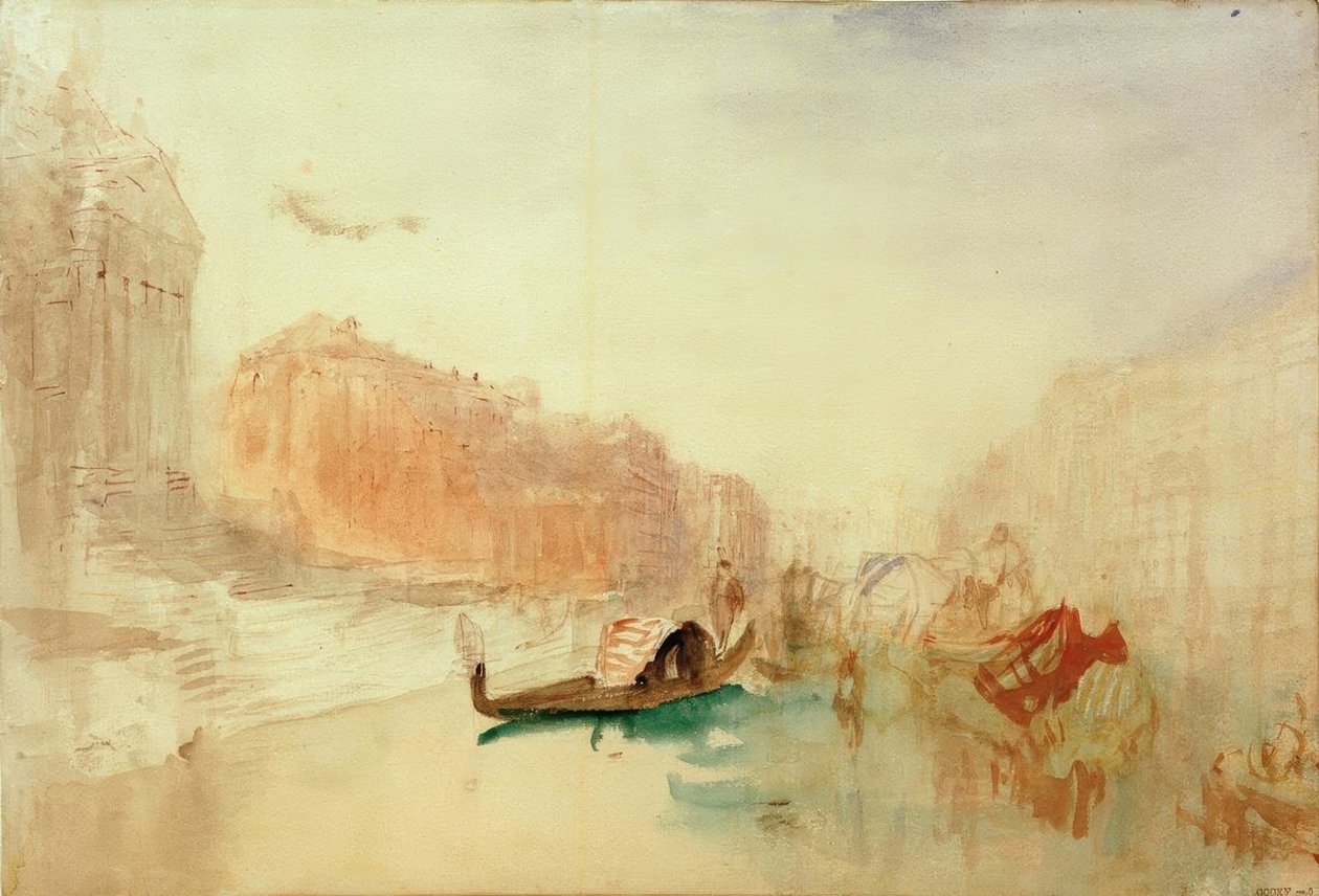 Trappen til Santa Maria della Salute, ser op ad Canal Grande af Joseph Mallord William Turner