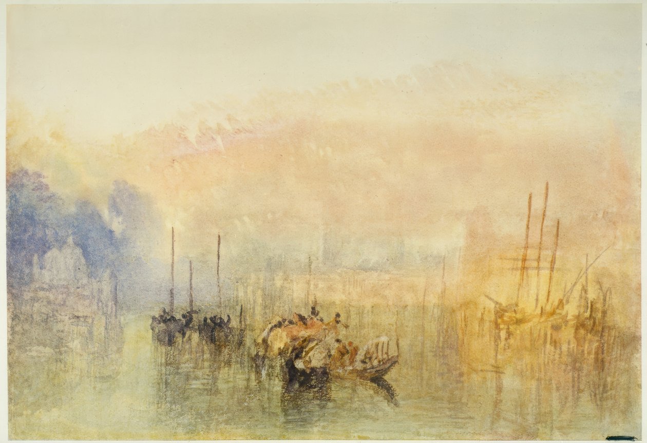 Venedig, indgang til Canal Grande af Joseph Mallord William Turner